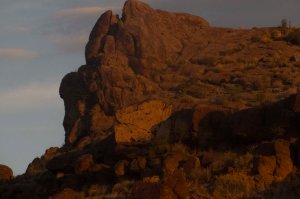 Before dawn's light hit this outcropping